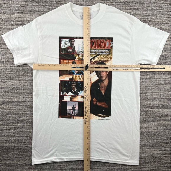 AMERICAN CLASSICS | Men’s 100% Cotton Tony Montana “SCARFACE” White Shirt Size M - Picture 5 of 7